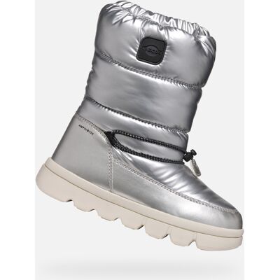Ghete de iarnă argintii pentru fete Geox Willabooa gri 39 unisex Ghete de iarnă argintii pentru fete Geox Willabooa gri 39 unisex
