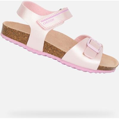 Sandale Geox Chalki roz deschis pentru fete maro 21 unisex Sandale Geox Chalki roz deschis pentru fete maro 21 unisex