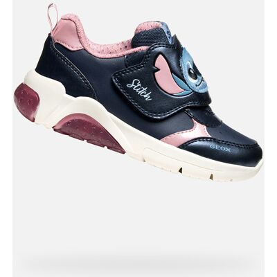 Dark Blue Girls' Geox Fadinlight Sneakers - Girls negru 33 unisex Dark Blue Girls' Geox Fadinlight Sneakers - Girls negru 33 unisex