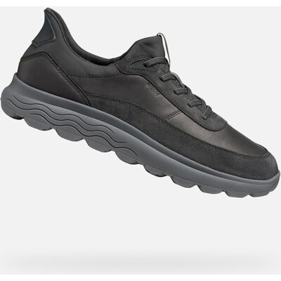 Dark grey men's sneakers Geox Spherica Plus - Men's negru 47 male Dark grey men's sneakers Geox Spherica Plus - Men's negru 47 male