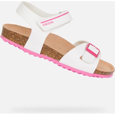 Sandale Geox Chalki albe pentru fete alb 24 unisex Sandale Geox Chalki albe pentru fete alb 24 unisex