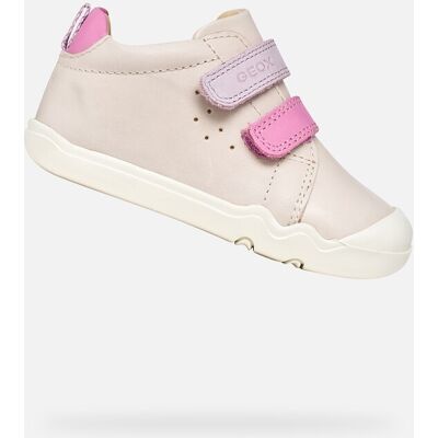 Teniși roz deschis pentru fete Geox Steppieup alb 27 unisex Teniși roz deschis pentru fete Geox Steppieup alb 27 unisex