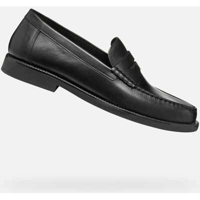 Mocasini negri pentru bărbați Geox Recanati negru 40 female Mocasini negri pentru bărbați Geox Recanati negru 40 female