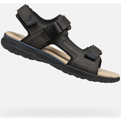 Dark brown men's sandals Geox Spherica EC5 - Men's gri 41 male Dark brown men's sandals Geox Spherica EC5 - Men's gri 41 male