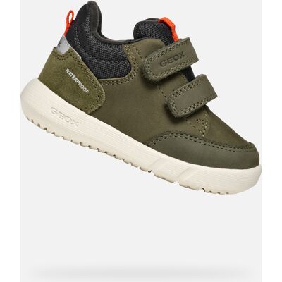 Teniși Geox Hyroo Wpf verde închis pentru băieți kaki 3XL unisex Teniși Geox Hyroo Wpf verde închis pentru băieți kaki 3XL unisex