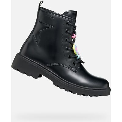 Ghete negre Geox Casey pentru fete negru 41 unisex Ghete negre Geox Casey pentru fete negru 41 unisex