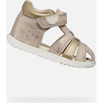 Sandale bej pentru fete Geox Macchia alb 26 unisex Sandale bej pentru fete Geox Macchia alb 26 unisex