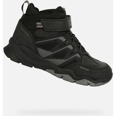 Teniși Geox Montrack B ABX negri pentru băieți negru 32 unisex Teniși Geox Montrack B ABX negri pentru băieți negru 32 unisex