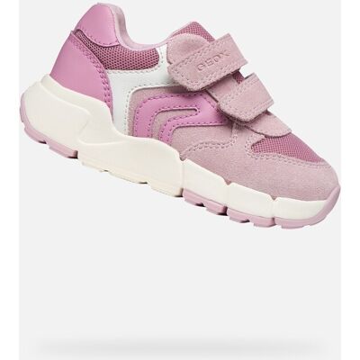 Teniși roz Geox Flexyper Mini pentru fete alb 25 unisex Teniși roz Geox Flexyper Mini pentru fete alb 25 unisex