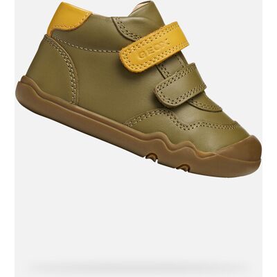 Khaki Boys' Barefoot Sneakers for First Steps Geox Steppieup - Boys maro 3XL unisex Khaki Boys' Barefoot Sneakers for First Steps Geox Steppieup - Boys maro 3XL unisex