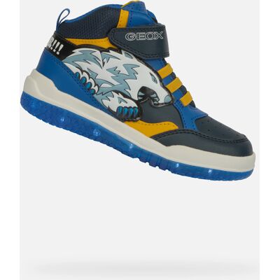 Blue Luminous Sneakers for Boys Geox Buzzerlight Boy - Boys albastru 28 unisex Blue Luminous Sneakers for Boys Geox Buzzerlight Boy - Boys albastru 28 unisex