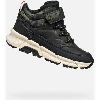 Black boys' ankle boots Geox Flexyper Plus - Boys negru 28 unisex Black boys' ankle boots Geox Flexyper Plus - Boys negru 28 unisex