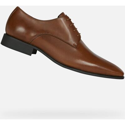 Dark brown men's formal shoes Geox High Life - Men maro 43-46 male Dark brown men's formal shoes Geox High Life - Men maro 43-46 male