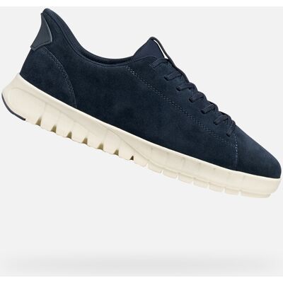 Dark blue men's sneakers Geox Flextride Plus - Men albastru 42 male Dark blue men's sneakers Geox Flextride Plus - Men albastru 42 male
