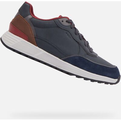 Dark blue men's sneakers Geox Molveno - Men's albastru 44 male Dark blue men's sneakers Geox Molveno - Men's albastru 44 male