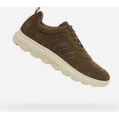 Khaki men's sneakers Geox Spherica - Men's maro 42 male Khaki men's sneakers Geox Spherica - Men's maro 42 male