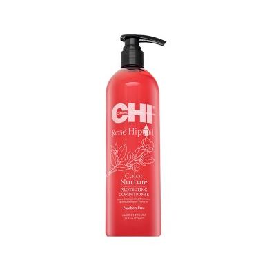CHI Rose Hip Oil Color Nurture Protecting Conditioner balsam hrănitor pentru păr vopsit și cu șuvițe 739 ml CHI Rose Hip Oil Color Nurture Protecting Conditioner balsam hrănitor pentru păr vopsit și cu șuvițe 739 ml