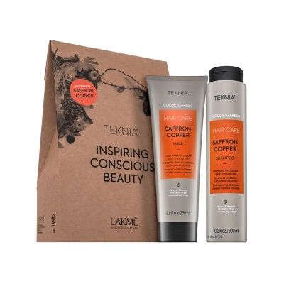 Lakmé Teknia Color Refresh Saffron Copper Pack șampon + mască pentru a revigora nuanțe de cupru 300 ml + 250 ml Lakmé Teknia Color Refresh Saffron Copper Pack șampon + mască pentru a revigora nuanțe de cupru 300 ml + 250 ml