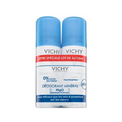 Vichy Deodorant Mineral 48H Fără Aluminiu, 2x125 ml Vichy Deodorant Mineral 48H Fără Aluminiu, 2x125 ml