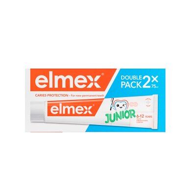 Elmex Junior pastă de dinți Toothpaste 2 x 75 ml Elmex Junior pastă de dinți Toothpaste 2 x 75 ml