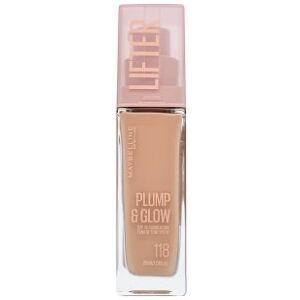 Maybelline Lifter Plump & Glow SPF 15 Foundation fond de ten lichid pentru o piele luminoasă și uniformă 118 30 ml Maybelline Lifter Plump & Glow SPF 15 Foundation fond de ten lichid pentru o piele luminoasă și uniformă 118 30 ml