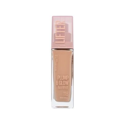 Maybelline Lifter Plump & Glow SPF 15 Foundation fond de ten lichid pentru o piele luminoasă și uniformă 118 30 ml Maybelline Lifter Plump & Glow SPF 15 Foundation fond de ten lichid pentru o piele luminoasă și uniformă 118 30 ml
