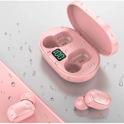 MXM Căști fără fir, Pecky E6S cu bluetooth 5.0 și carcasă reîncărcabilă - Roz MXM Căști fără fir, Pecky E6S cu bluetooth 5.0 și carcasă reîncărcabilă - Roz