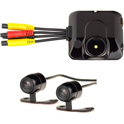 Mini cameră și înregistrator 2 canale mașină sau motocicletă Secutek C6 Mini cameră și înregistrator 2 canale mașină sau motocicletă Secutek C6