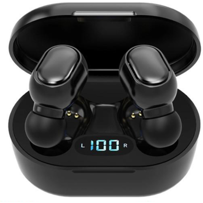 MXM Căști wireless E6S cu bluetooth 5.0 și carcasă de încărcare - neagru MXM Căști wireless E6S cu bluetooth 5.0 și carcasă de încărcare - neagru