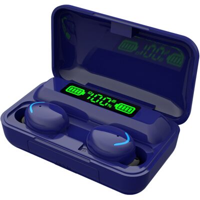 MXM Căști Bluetooth TWS F9-5C - Albastru inchis MXM Căști Bluetooth TWS F9-5C - Albastru inchis