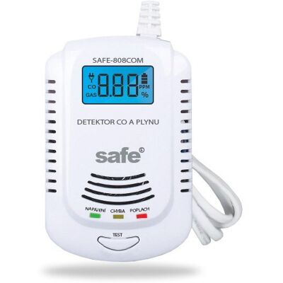 SAFE HOME europe s.r.o. - SAFE 808COM - LCD - 230V - Detectie SAFE HOME europe s.r.o. - SAFE 808COM - LCD - 230V - Detectie