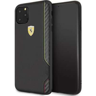 3700740459386 CG MOBILE PU Piele spate toc fibra de carbon Ferrari on Track Cu sigla iPhone 11 Pro Max negru 3700740459386 CG MOBILE PU Piele spate toc fibra de carbon Ferrari on Track Cu sigla iPhone 11 Pro Max negru