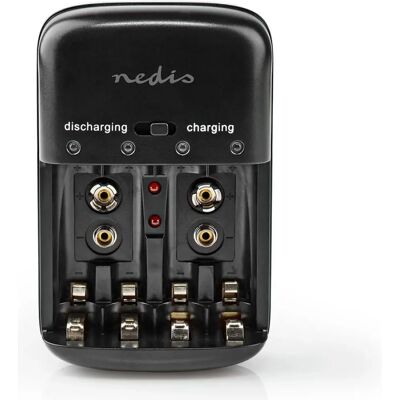 5412810328987 NEDIS Încărcător de baterii AA/AAA/E-Blokk 5412810328987 NEDIS Încărcător de baterii AA/AAA/E-Blokk