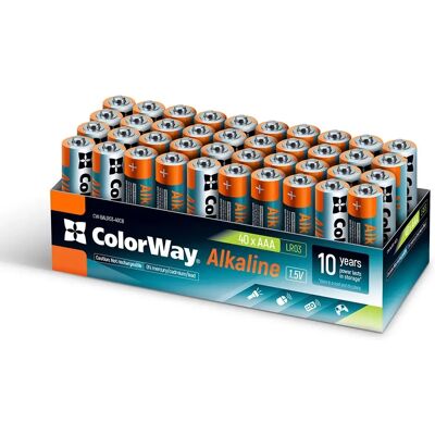 4823108611536 COLORWAY Alkaline mikro creion element (AAA) 40buc 4823108611536 COLORWAY Alkaline mikro creion element (AAA) 40buc