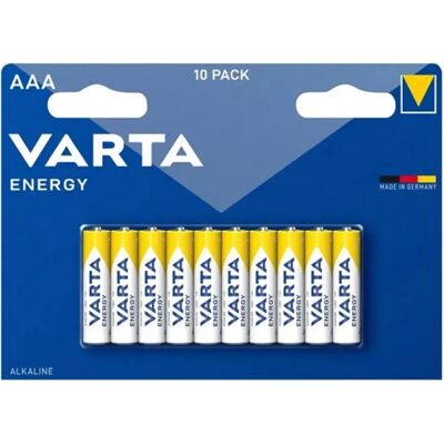 5996591638072 VARTA ENERGY durabil element AAA, alkáli, 10buc / pachet 5996591638072 VARTA ENERGY durabil element AAA, alkáli, 10buc / pachet