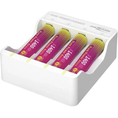 4013674223503 ANSMANN Pure Power acumulator încărcător + 4x mikro AAA akku 1001-0182 4013674223503 ANSMANN Pure Power acumulator încărcător + 4x mikro AAA akku 1001-0182