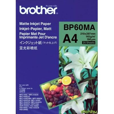 4977766628518 BROTHER BP-60MA Matt Inkjet hârtie foto A4 (25 lap) 4977766628518 BROTHER BP-60MA Matt Inkjet hârtie foto A4 (25 lap)