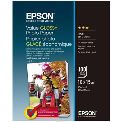 8715946611839 EPSON S400039 Value Glossy Photo Paper 10x15cm 100 sheet 8715946611839 EPSON S400039 Value Glossy Photo Paper 10x15cm 100 sheet