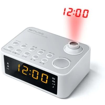 3700460203542 MUSE M-178PW cu radio ceas cu alarmă alb 3700460203542 MUSE M-178PW cu radio ceas cu alarmă alb