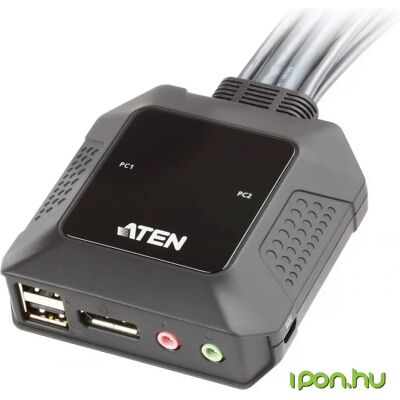 Aten CS22DP-AT 2-Port USB DisplayPort Cable KVM Switch Aten CS22DP-AT 2-Port USB DisplayPort Cable KVM Switch