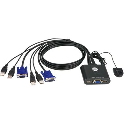 Aten CS22U 2-Port USB VGA Cable KVM Switch Aten CS22U 2-Port USB VGA Cable KVM Switch