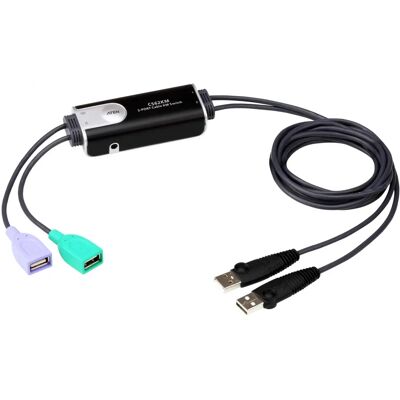 Aten 2-Port USB Boundless Cable KM Switch CS62KM Aten 2-Port USB Boundless Cable KM Switch CS62KM