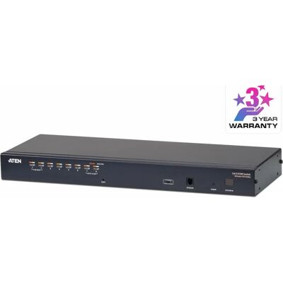 Aten 8-Port Multi-Interface (DisplayPort HDMI DVI VGA) Cat 5 KVM Switch KH1508A Aten 8-Port Multi-Interface (DisplayPort HDMI DVI VGA) Cat 5 KVM Switch KH1508A