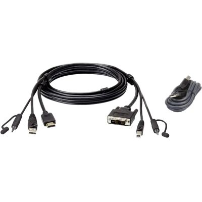 Aten 1.8M USB HDMI to DVI-D Secure KVM Cable Kit 2L-7D02DHX2 Aten 1.8M USB HDMI to DVI-D Secure KVM Cable Kit 2L-7D02DHX2