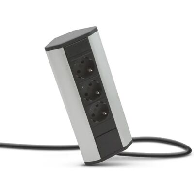 5999117101401 DELIGHT 20480 colț splitter 3 priză 1.5m negru-gri 5999117101401 DELIGHT 20480 colț splitter 3 priză 1.5m negru-gri