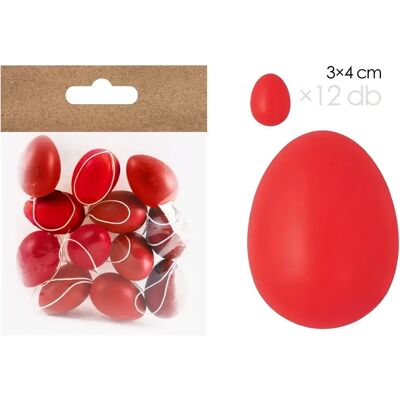 5996524445814 IRIS Dekor plastic ou x12 roșu 3x4cm 5996524445814 IRIS Dekor plastic ou x12 roșu 3x4cm