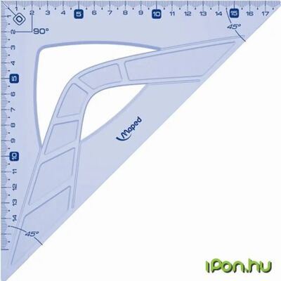 3154142424266 GRAPHIC 45°-os 26 cm átfogójú plastic triunghi rigla 3154142424266 GRAPHIC 45°-os 26 cm átfogójú plastic triunghi rigla