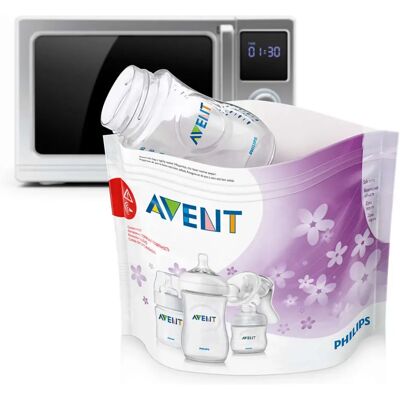 8720689008280 PHILIPS Avent SCF297/05 cu microunde sterilizant saci 5x 8720689008280 PHILIPS Avent SCF297/05 cu microunde sterilizant saci 5x