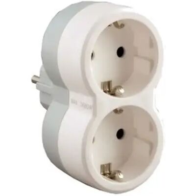 3245060506551 LEGRAND 050655 2P+E multi-socket plug - 2 front outlets - white/grey - sleeve 3245060506551 LEGRAND 050655 2P+E multi-socket plug - 2 front outlets - white/grey - sleeve