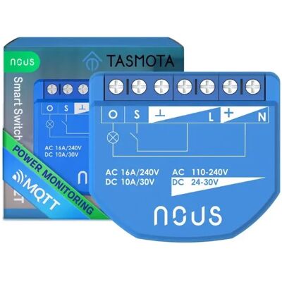 Modul întrerupător WiFi inteligent NOUS B2T - Măsurare energie Modul întrerupător WiFi inteligent NOUS B2T - Măsurare energie